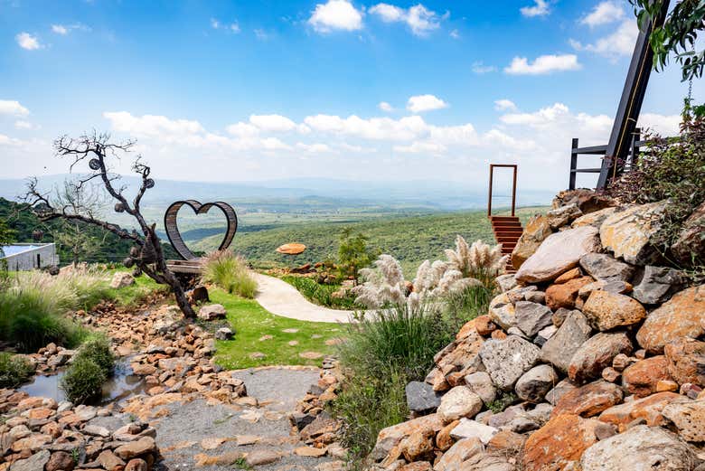Vistas da fazenda La Cumbre
