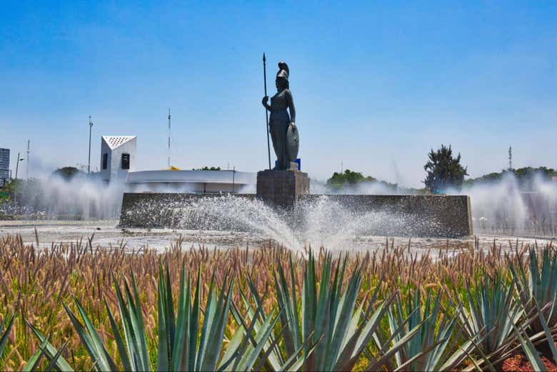 Glorieta de La Minerva, en Guadalajara