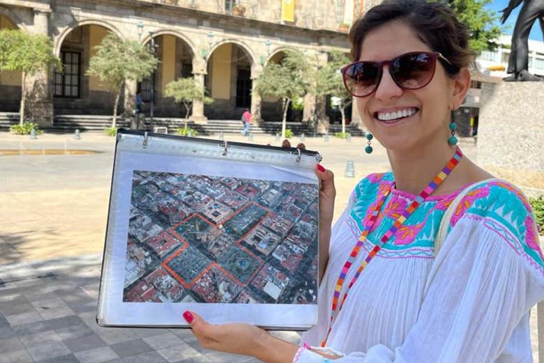 Mostrando un plano de Guadalajara