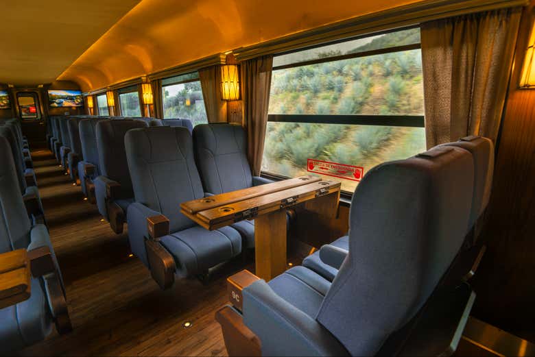 El interior del tren