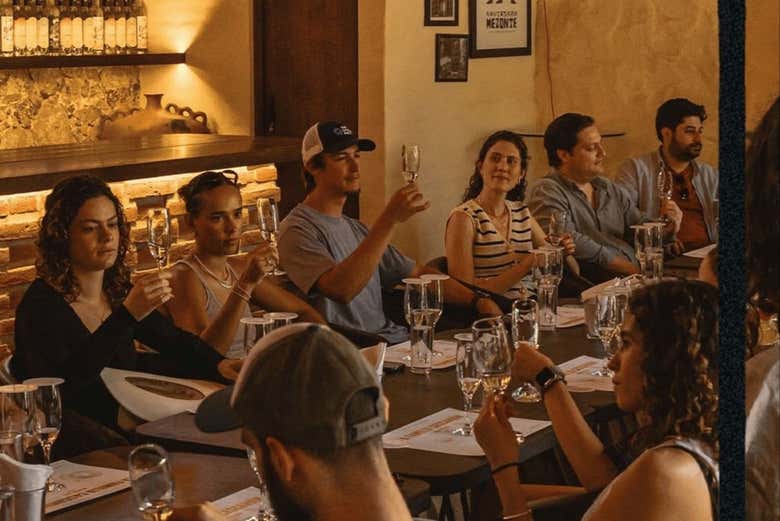 Todo listo para la cata