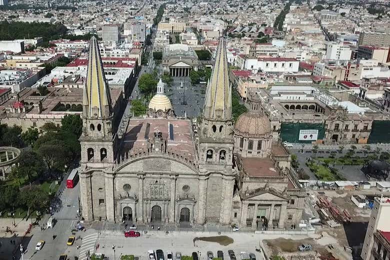 La Catedral de Guadalajara vista desde arriba