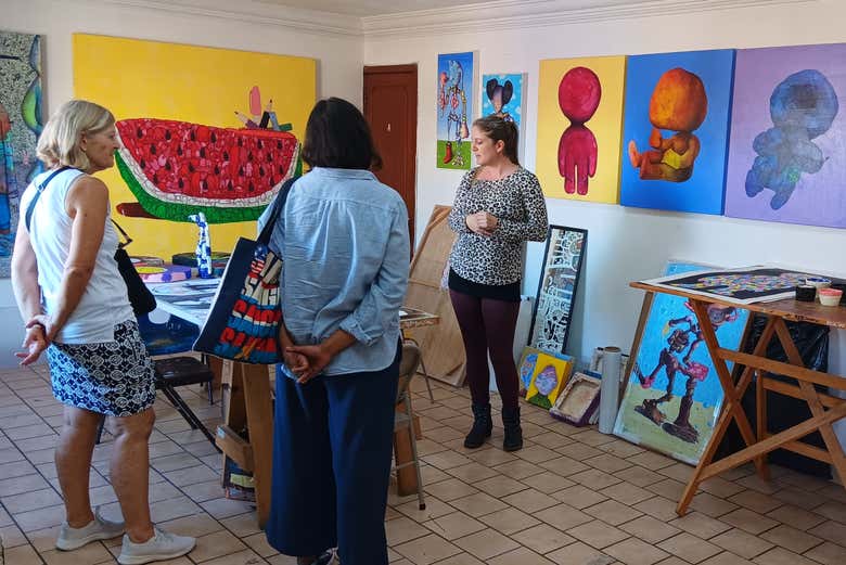 Vous visiterez des espaces pleins de créativité et de talent