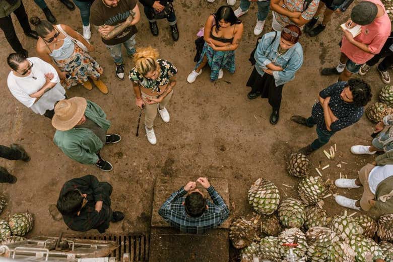 Escuchando atentamente al guía