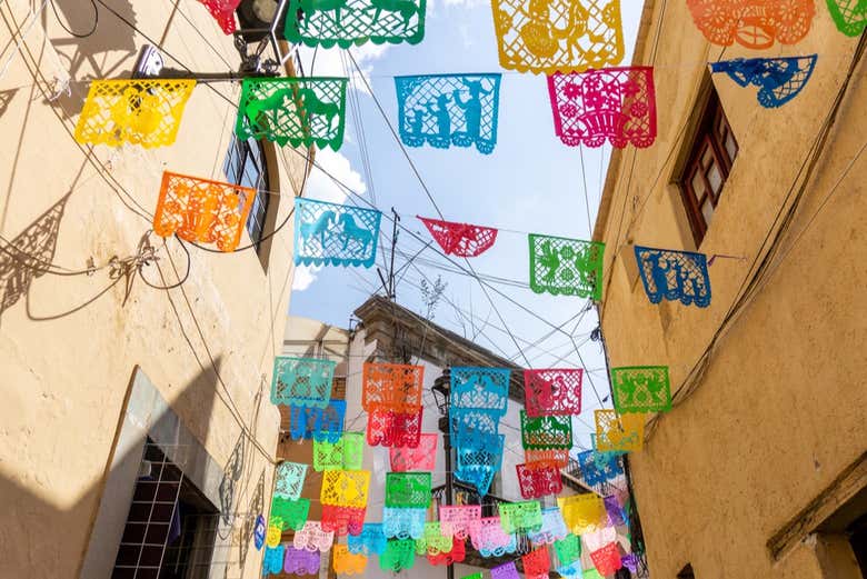 Look at the colorful decorations