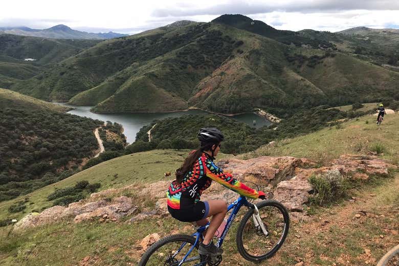 Des vues incroyables depuis le vélo