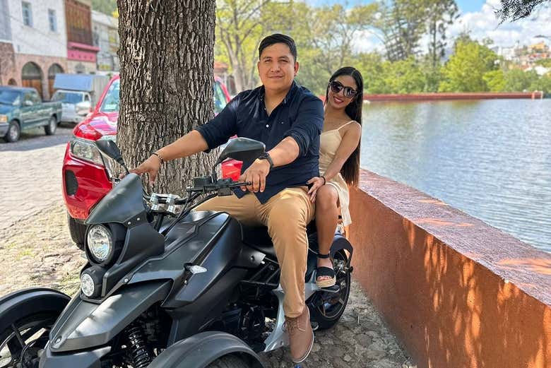 ¡Momento foto en pareja!