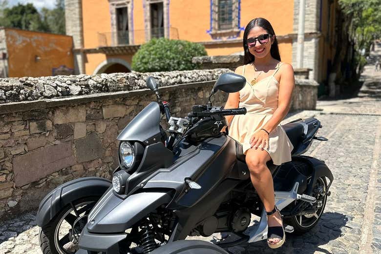 Foto a bordo del quad