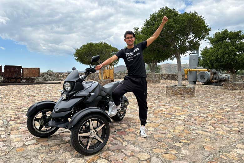 Una de las paradas durante el tour en quad por Guanajuato