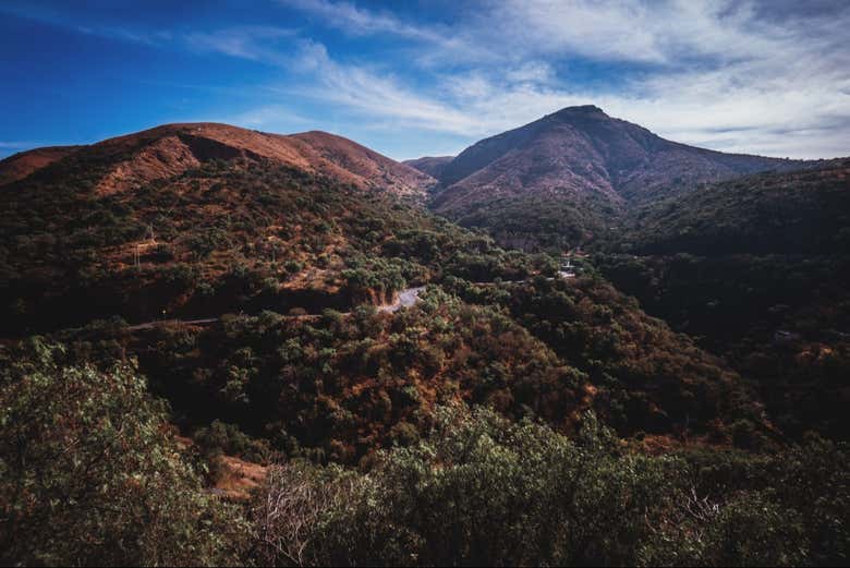 Panoramic view of the Guanajuato Mountains