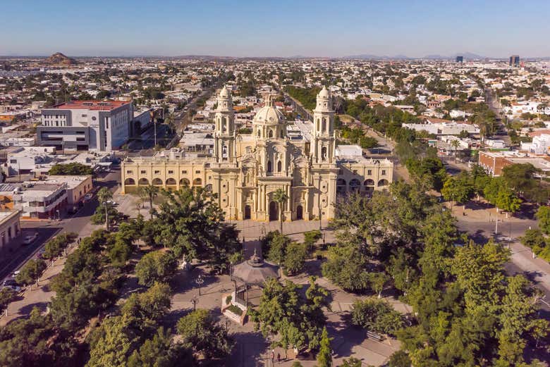 Vista de la Catedral de Hermosillo