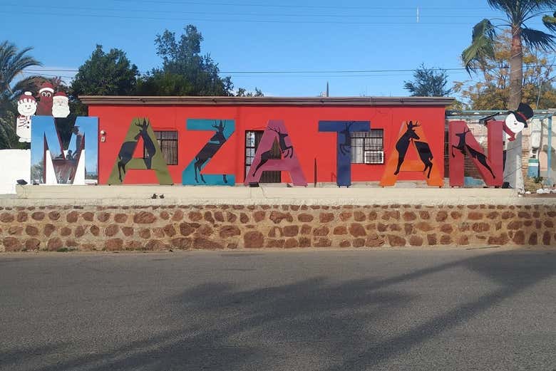 Letrero de Mazatán