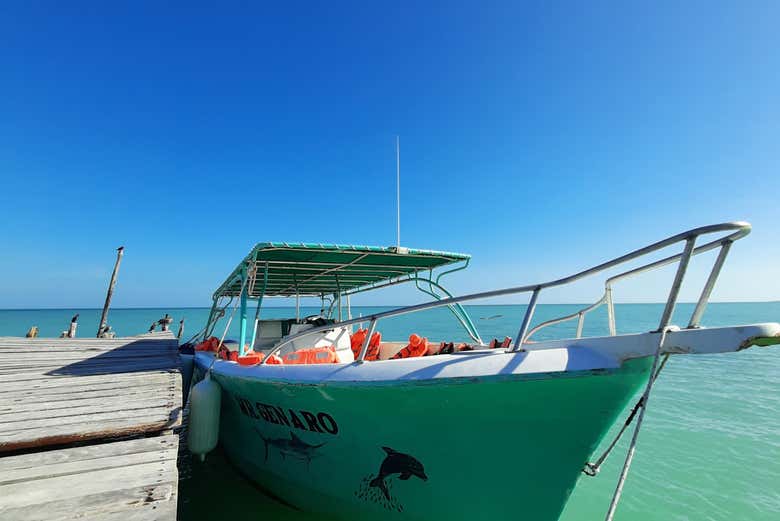 Bateau pendant l'activité