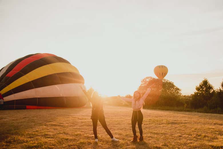 Disfrutando de la actividad