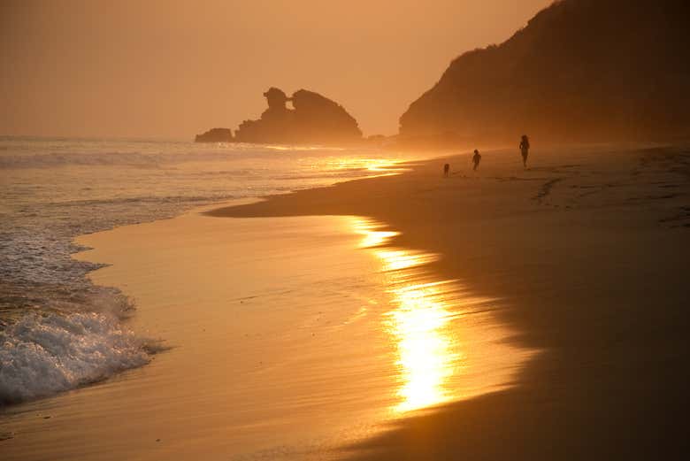 Bahía de Huatulco al atardecer