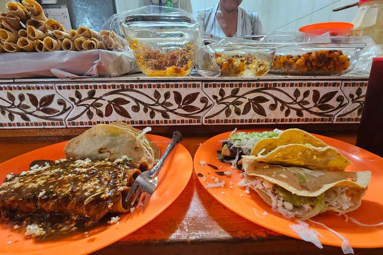 Degustando la gastronomía local