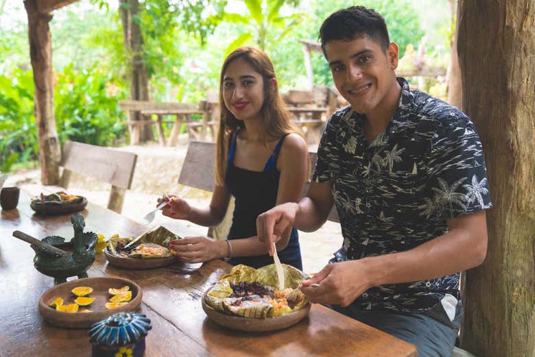 Tasting a traditional meal