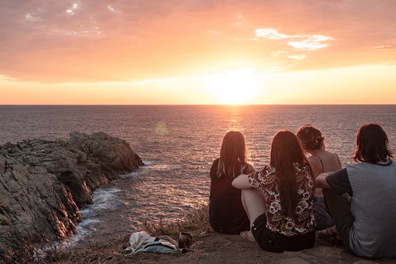 Disfrutando de un atardecer inolvidable