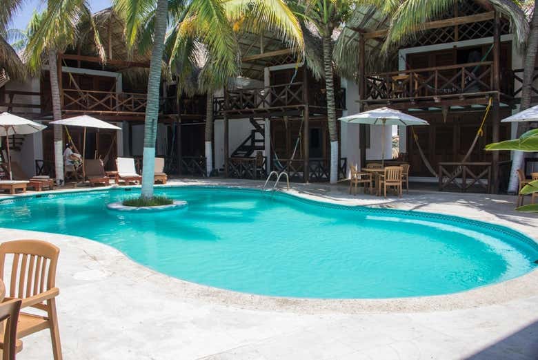 La piscina del club de playa