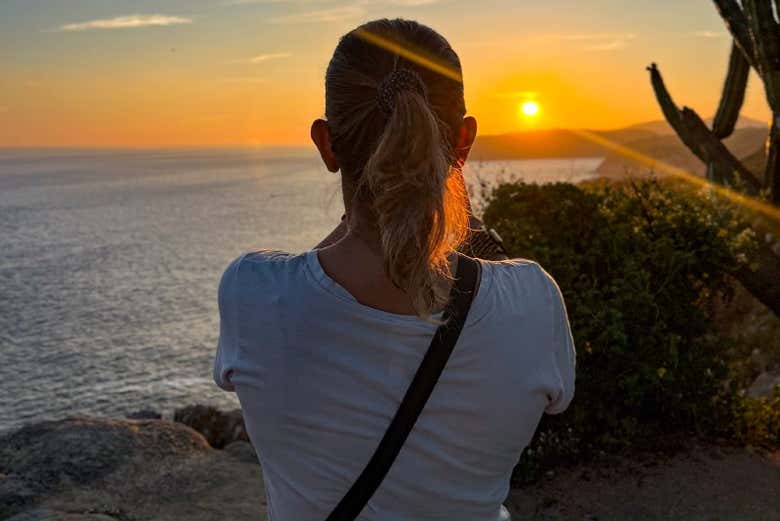 Capturando el atardecer de Huatulco