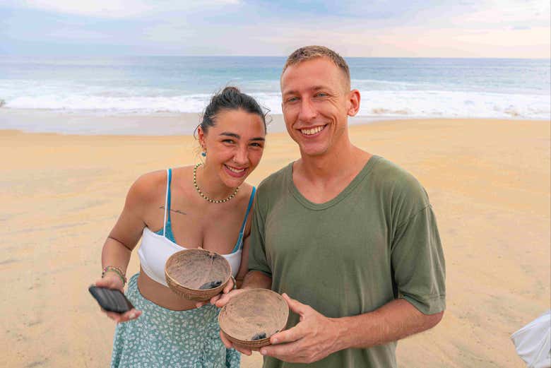 Disfrutando de la actividad en pareja