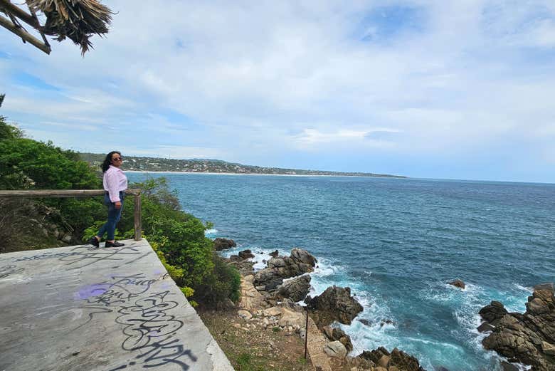 Disfrutando de la excursión a Puerto Escondido