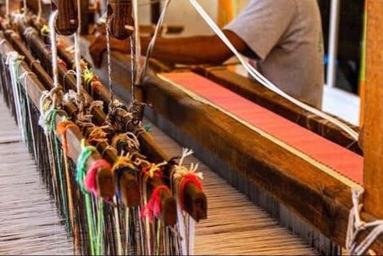 Visitando un taller de telares