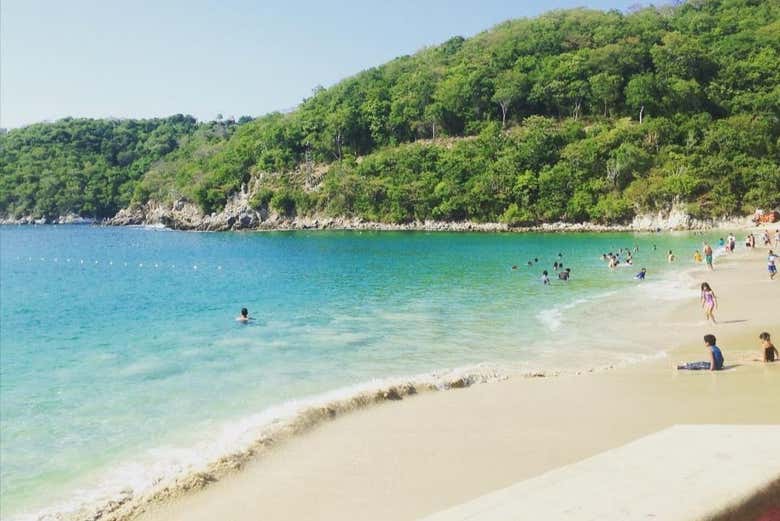 Vistas de la bahía de Huatulco