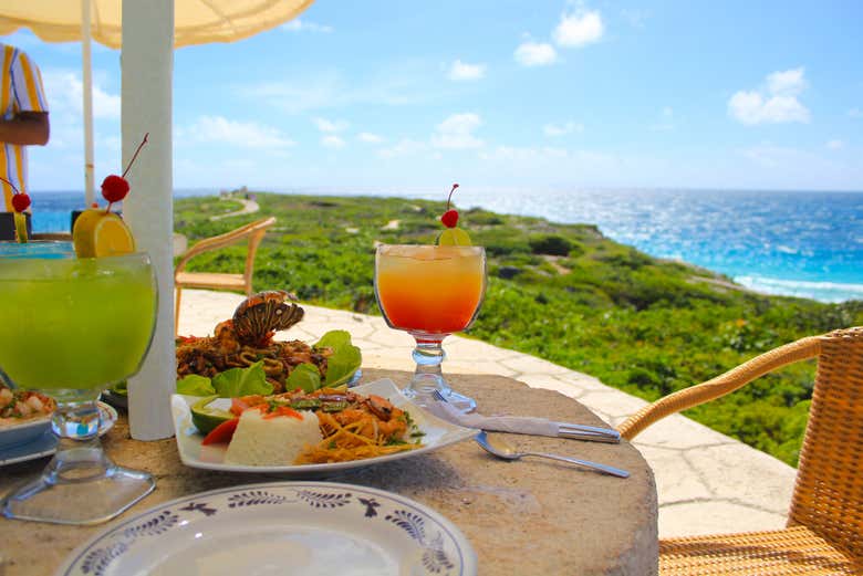 Un delicioso almuerzo con vistas