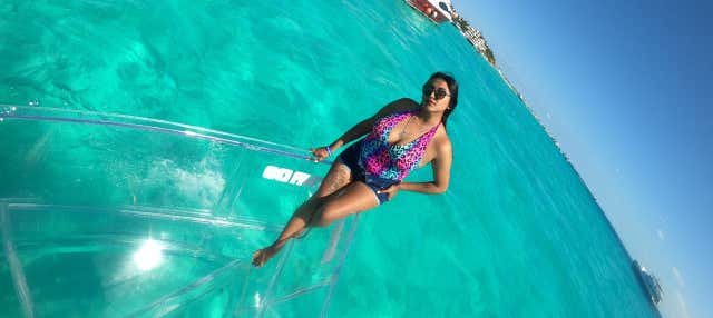 Paseo en barco transparente por Isla Mujeres