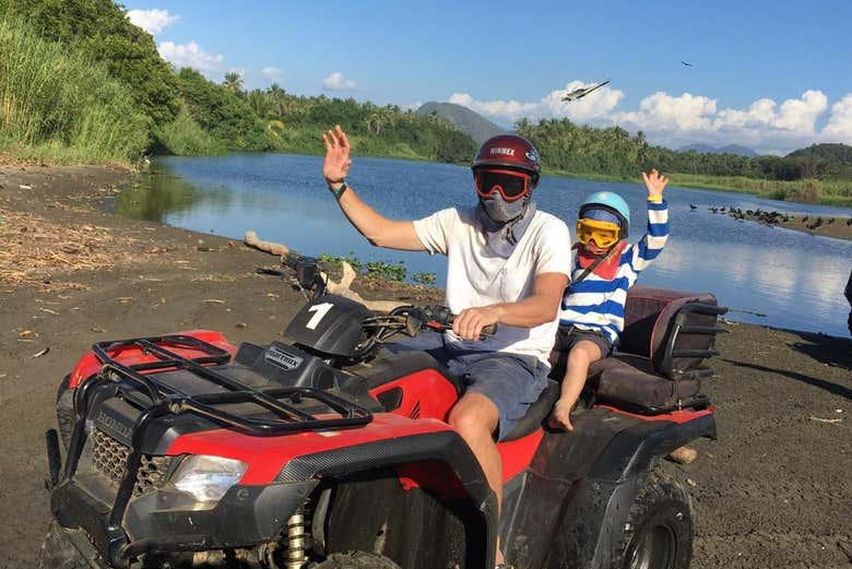 Disfrutando de la ruta en quad