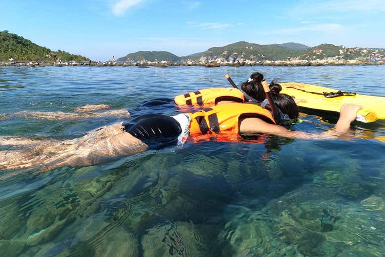 Experiencia de snorkel en la playa Las Gatas
