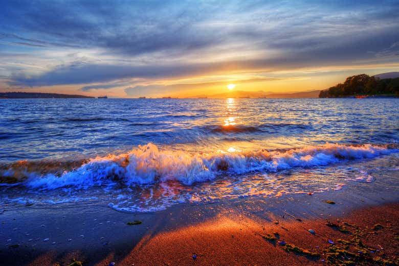 Atardecer en la isla de Ixtapa