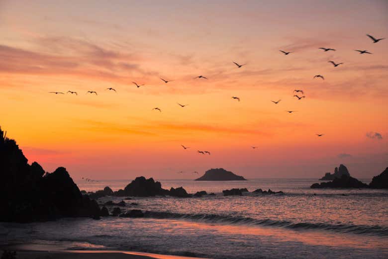 Entardecer mágico de Ixtapa