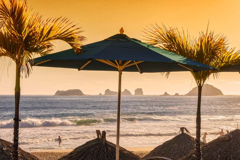 Vista ao entardecer