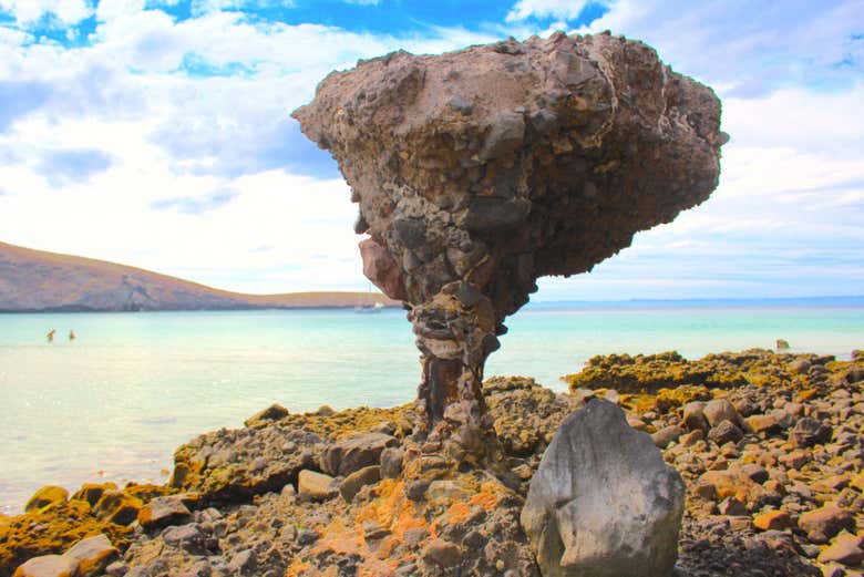 Rock formation on Balandra Beach
