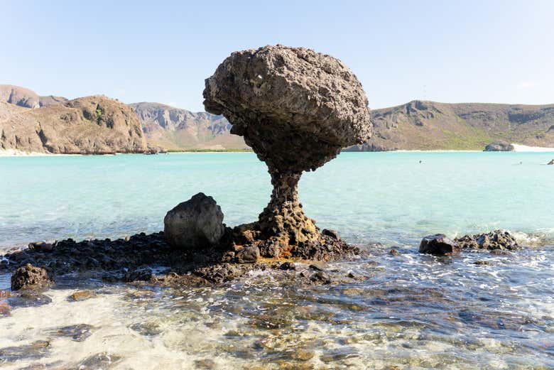 Interesting rock formations on the coast