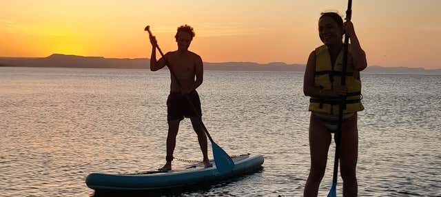 Paddle surf na praia de El Mogote