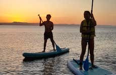 Paddle surf na praia de El Mogote