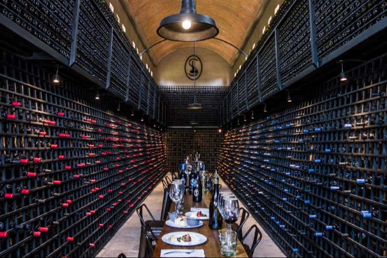 La sala degustazioni