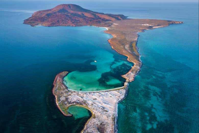 Vista aérea de la isla Coronado