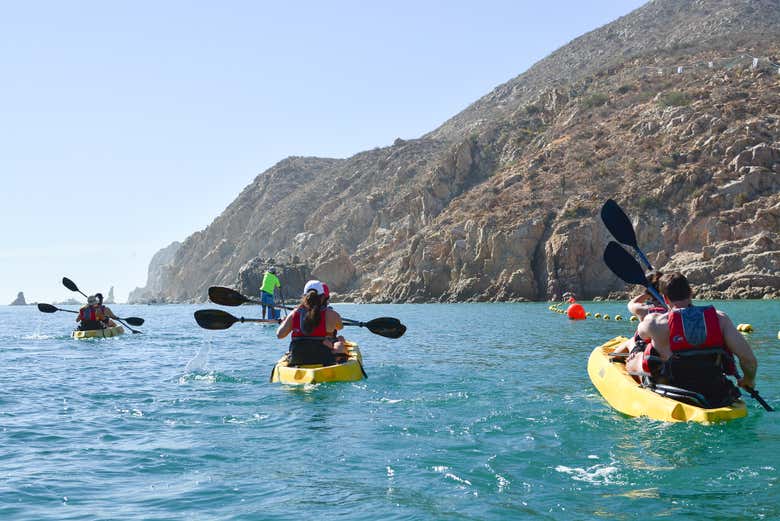 Remando por la costa de Los Cabos
