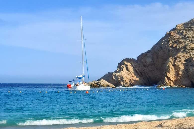 Un velero navegando en Los Cabos