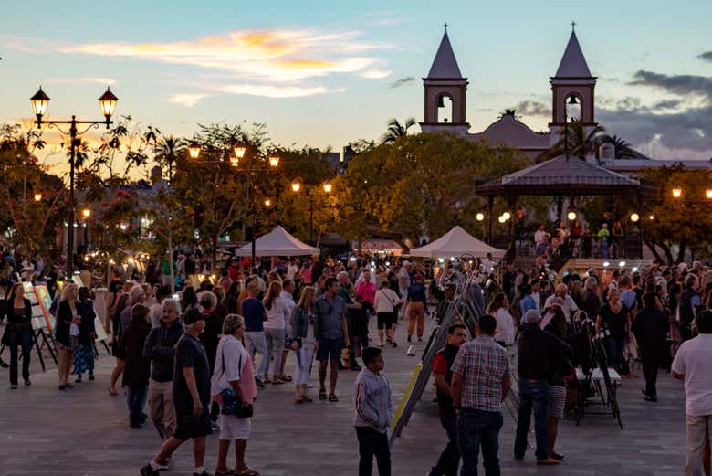 Disfrutando del ambiente en San José del Cabo