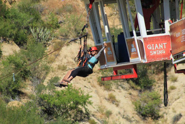 Descarregando adrenalina no Sling Swinger