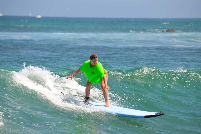 Manteniendo el equilibrio en la tabla