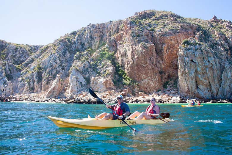 Haciendo kayak en Los Cabos