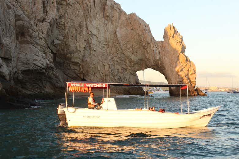 Enjoying the boat trip