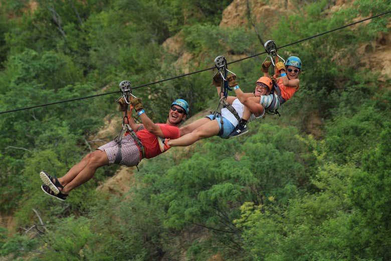 Zip lining