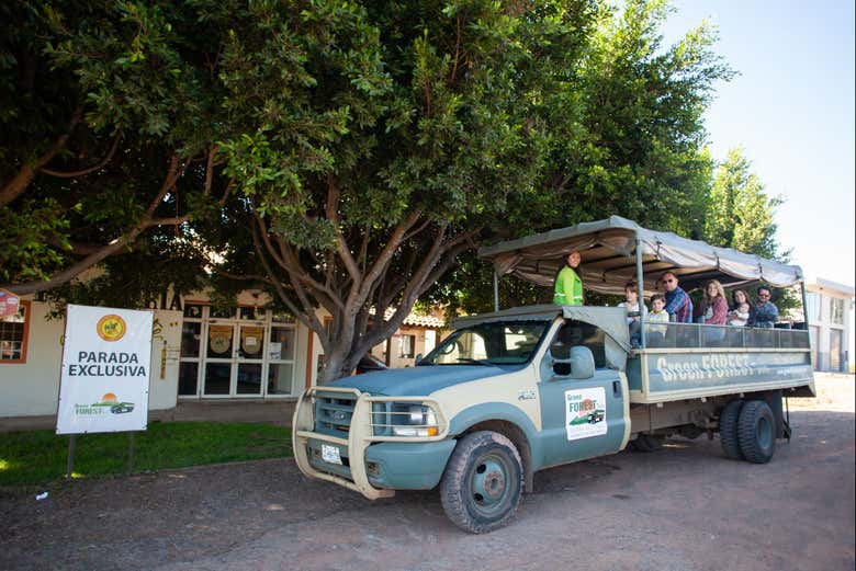 En la parada de la panadería Don Vicente